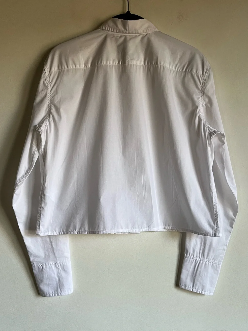 NWT JCrew Cropped Button Up Shirt Size 0 White Regenerative Cotton $118 CD020 - Picture 8 of 14